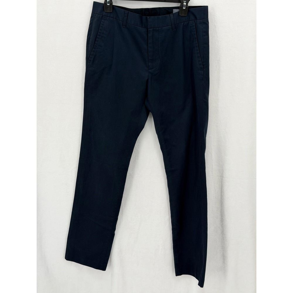 Bonobos Pants Mens 31x32 Navy Monday Slim Straight Chino 100% Cotton Office Work